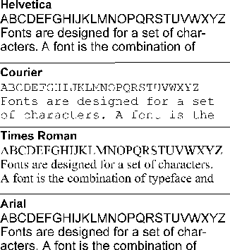 fonts